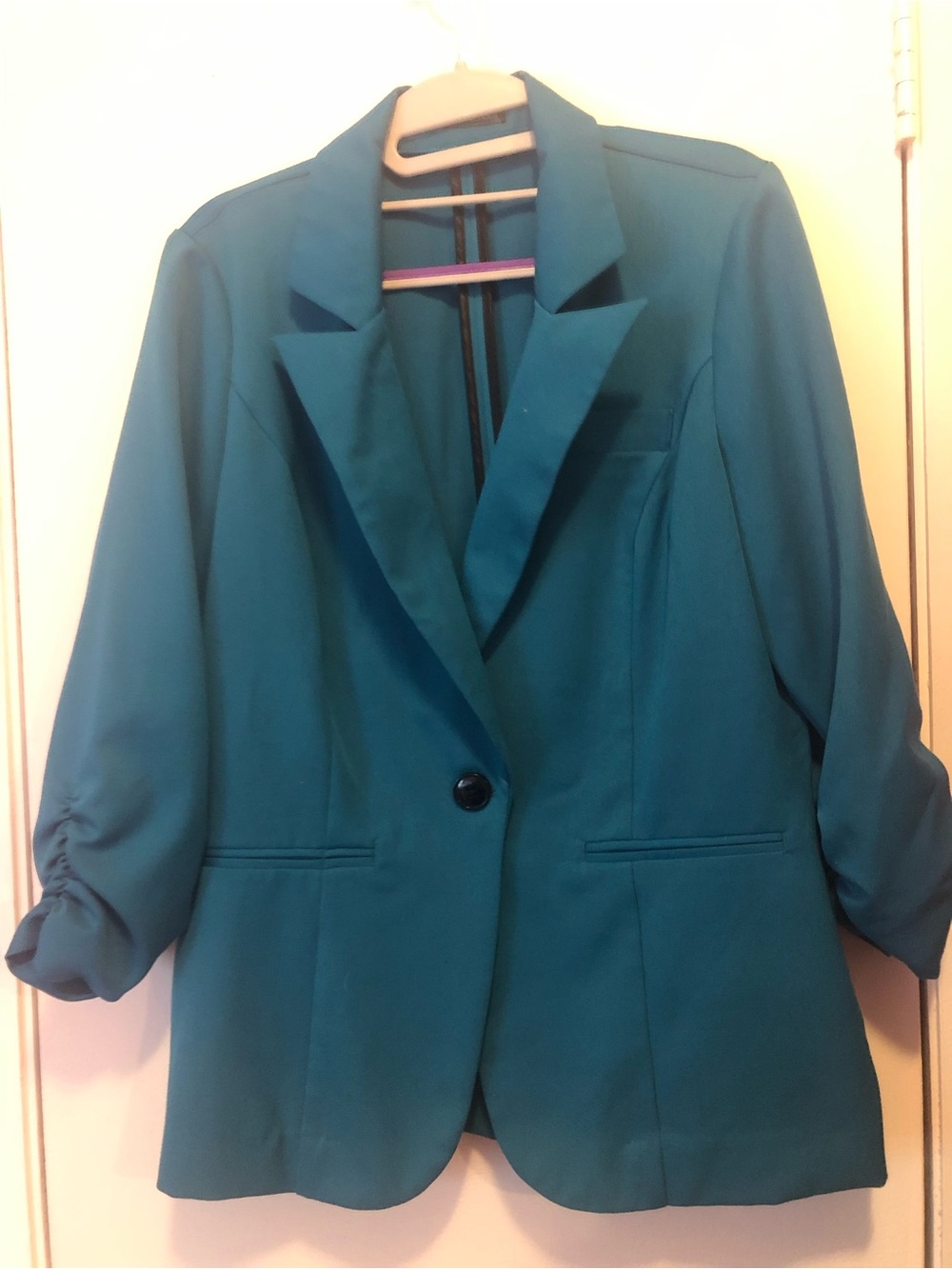 Maurices Teal Single-Button Blazer